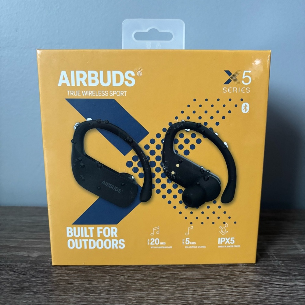 AirBuds X5 Series Wireless Earbuds with Case NEW IPX5 Waterproof Adjustable